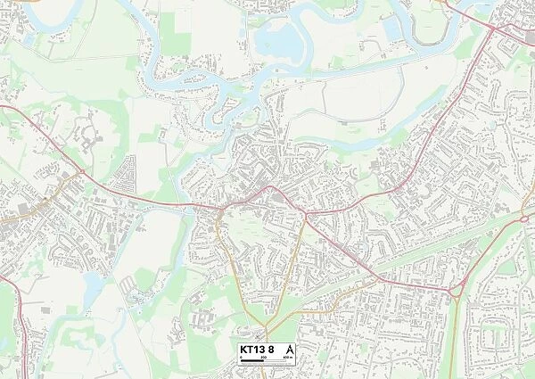 Elmbridge KT13 8 Map