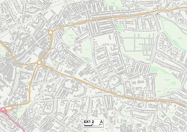 Exeter EX1 2 Map