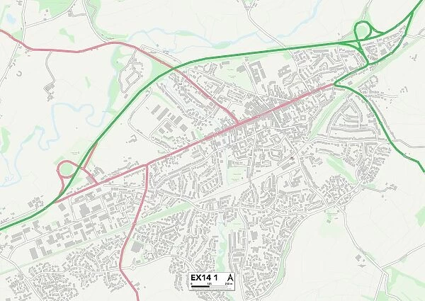 Exeter EX14 1 Map