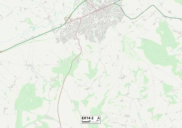 Exeter EX14 2 Map