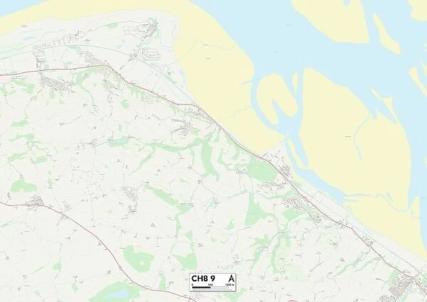 Flintshire CH8 9 Map