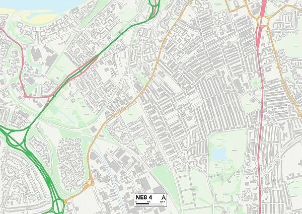 Gateshead NE8 4 Map
