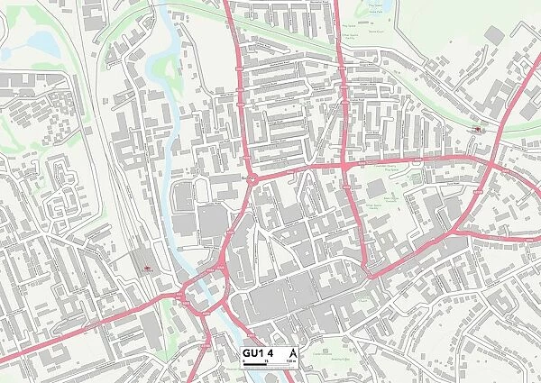 Guildford GU1 4 Map