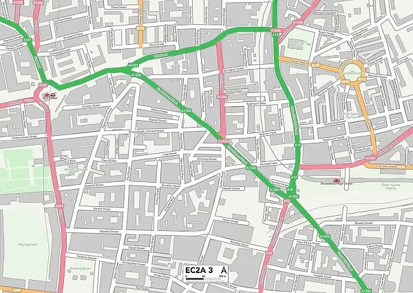 Hackney EC2A 3 Map