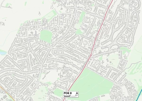 Hampshire PO8 8 Map