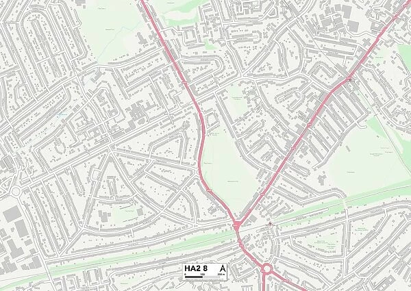 Harrow HA2 8 Map