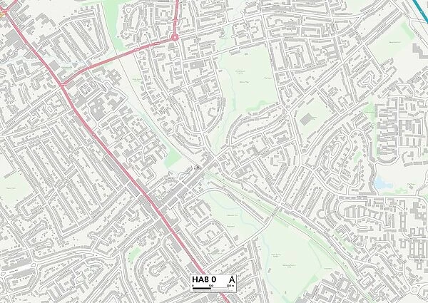 Harrow HA8 0 Map