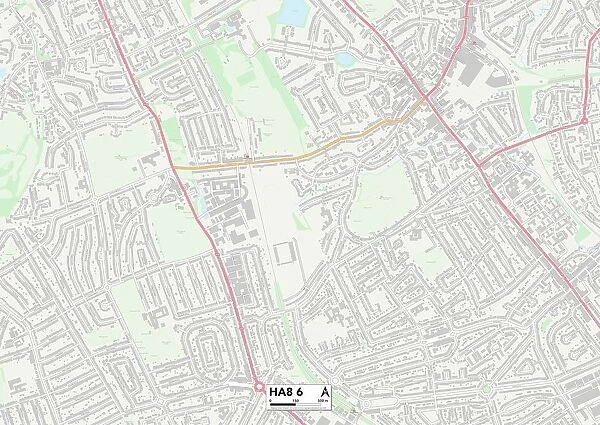 Harrow HA8 6 Map