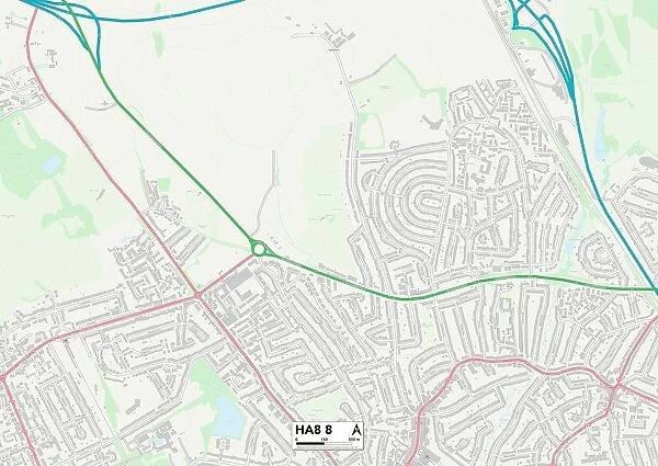 Harrow HA8 8 Map