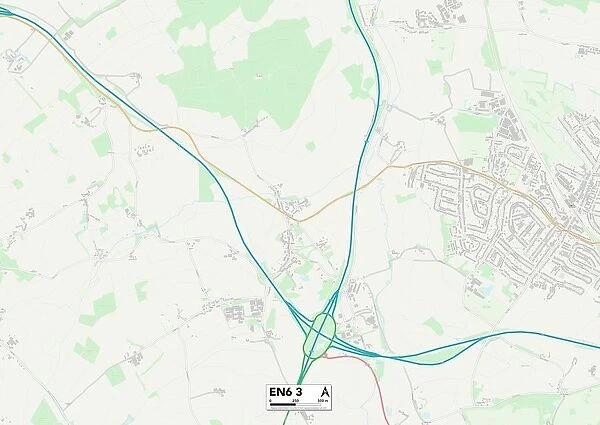 Hertsmere EN6 3 Map