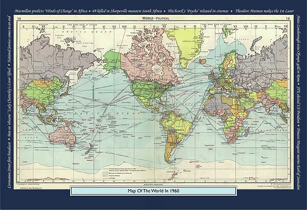 Historical World Events map 1960 UK version