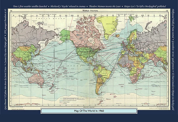 Historical World Events map 1960 US version