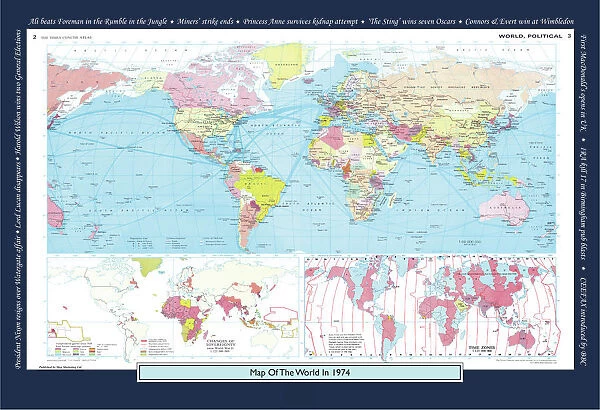 Historical World Events map 1974 UK version