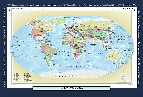 Historical World Events map 2000 US version