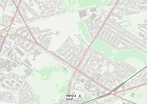 Hounslow TW13 5 Map