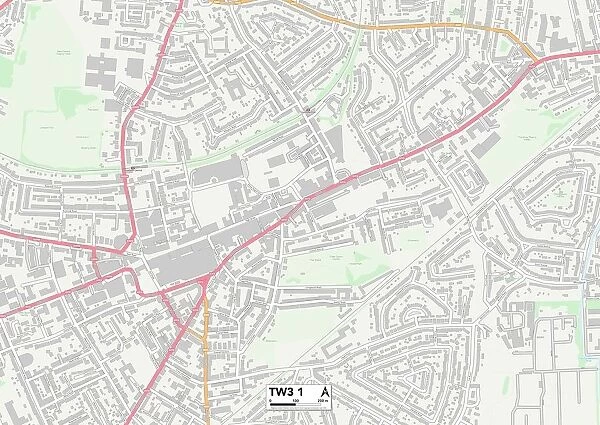 Hounslow TW3 1 Map