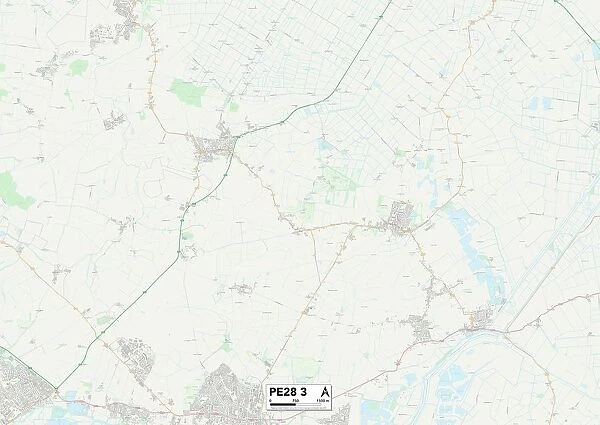 Huntingdonshire PE28 3 Map