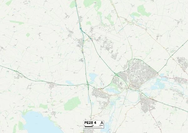 Huntingdonshire PE28 4 Map
