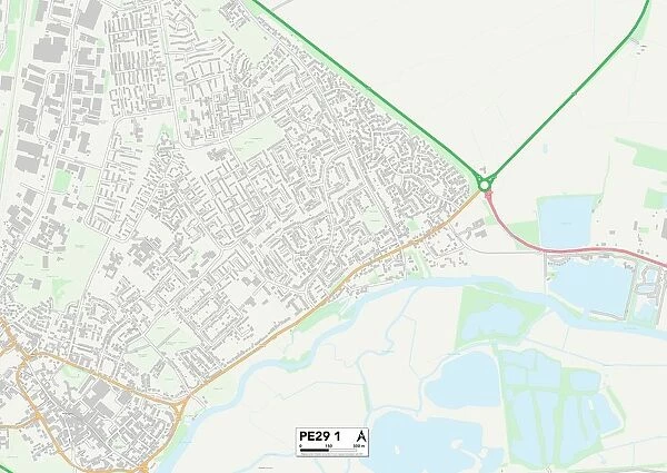 Huntingdonshire PE29 1 Map