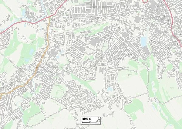 Hyndburn BB5 0 Map