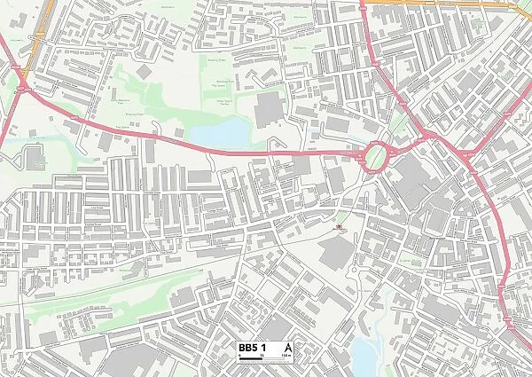 Hyndburn BB5 1 Map