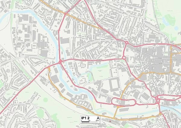 Ipswich IP1 2 Map