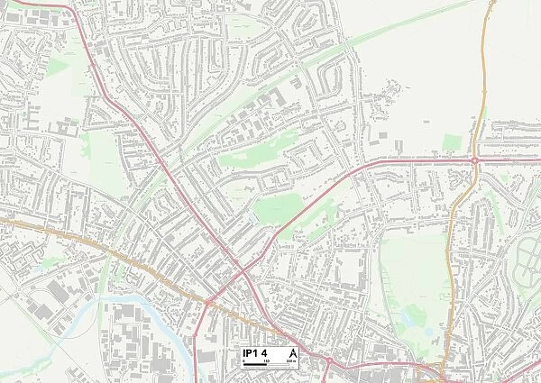 Ipswich IP1 4 Map