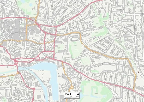 Ipswich IP4 1 Map