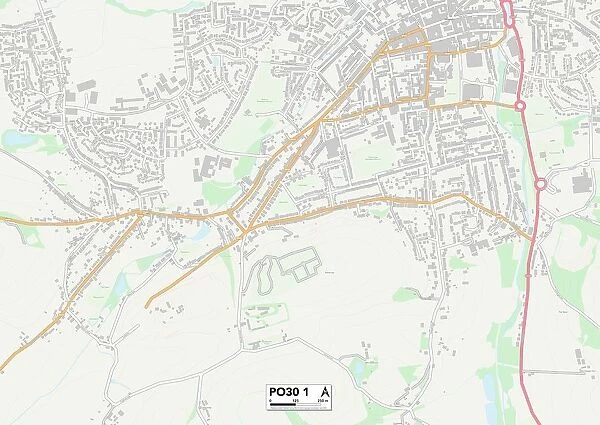 Isle of Wight PO30 1 Map