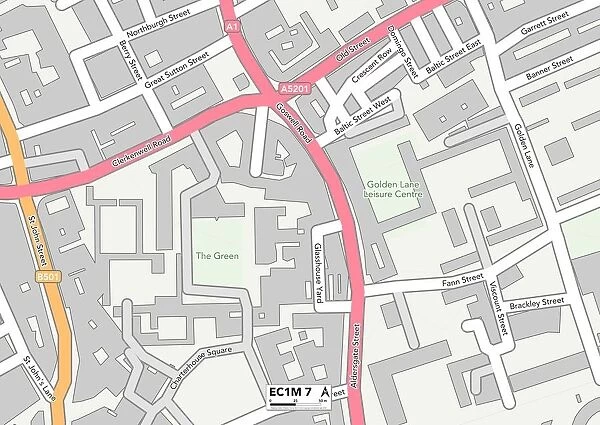 Islington EC1M 7 Map