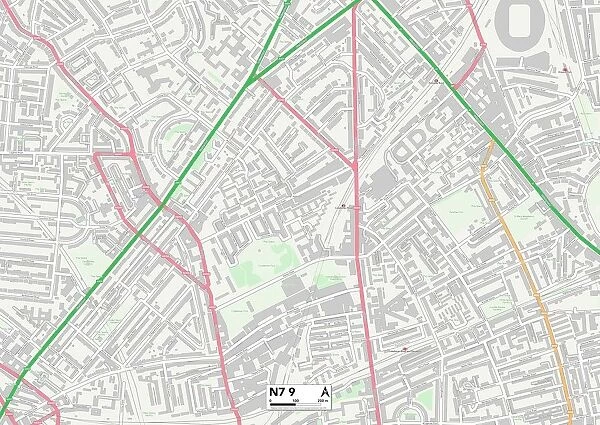 Islington N7 9 Map