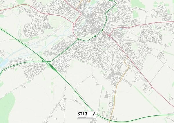 Kent CT1 3 Map