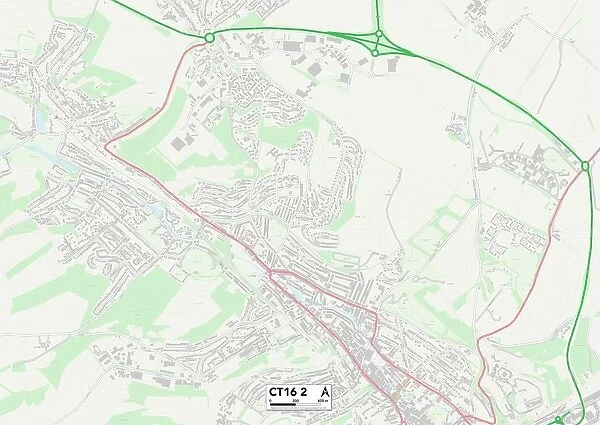 Kent CT16 2 Map