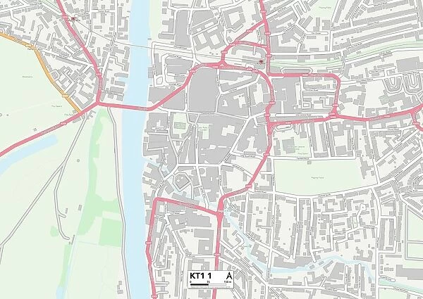 Kingston upon Thames KT1 1 Map