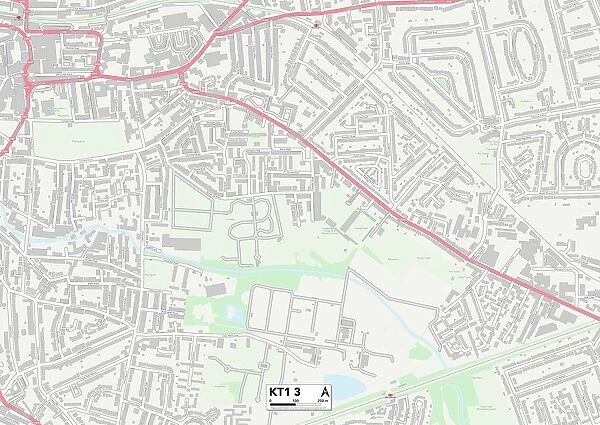 Kingston upon Thames KT1 3 Map