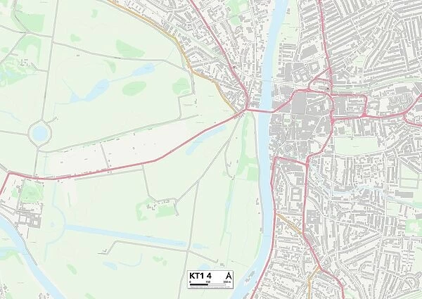 Kingston upon Thames KT1 4 Map