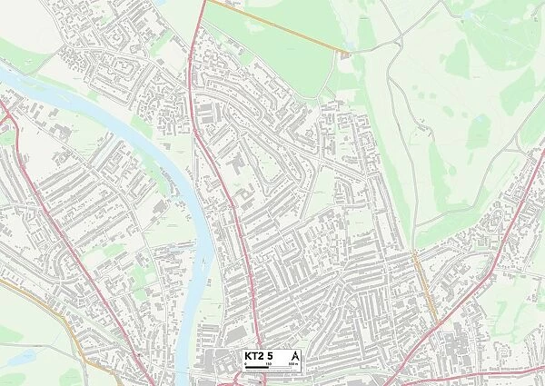 Kingston upon Thames KT2 5 Map
