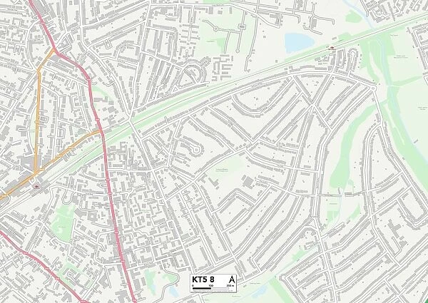 Kingston upon Thames KT5 8 Map