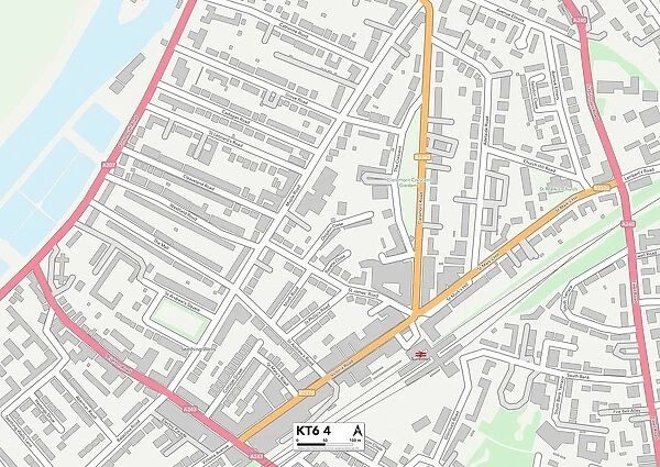 Kingston upon Thames KT6 4 Map