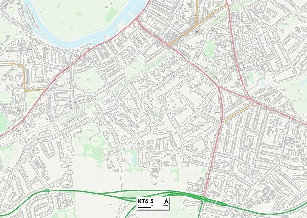 Kingston upon Thames KT6 5 Map
