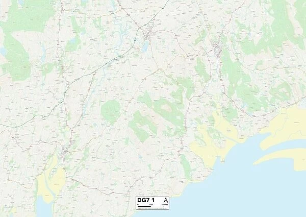 Kirkcudbrightshire DG7 1 Map