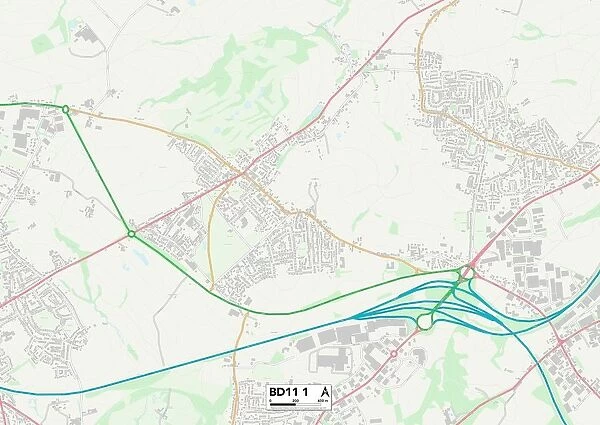 Kirklees BD11 1 Map