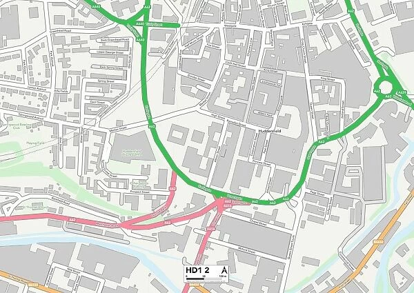 Kirklees HD1 2 Map