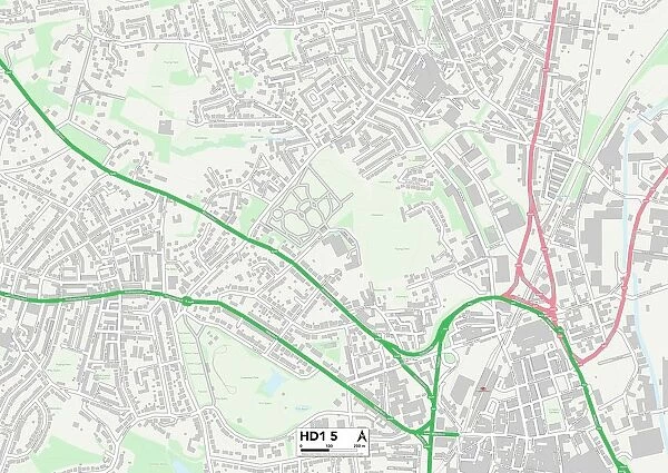 Kirklees HD1 5 Map
