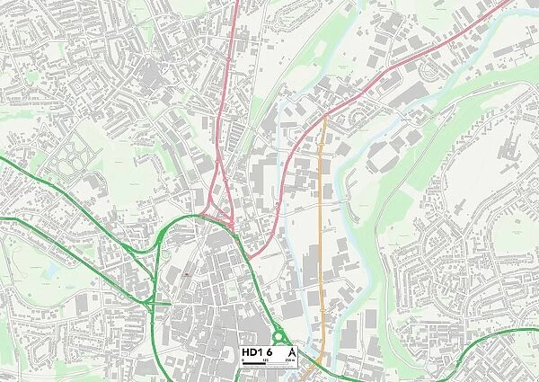 Kirklees HD1 6 Map