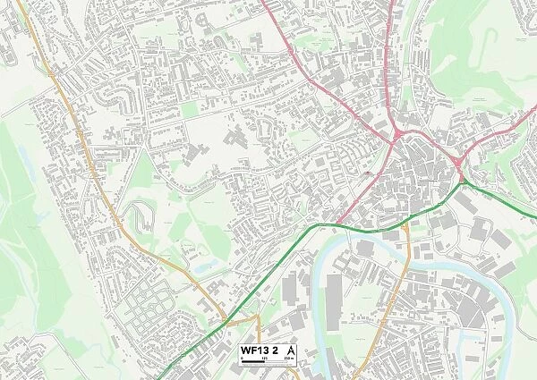 Kirklees WF13 2 Map