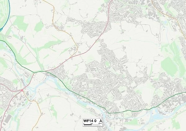 Kirklees WF14 0 Map