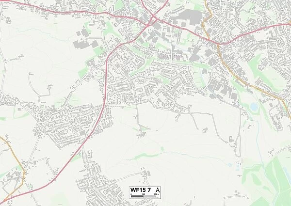 Kirklees WF15 7 Map