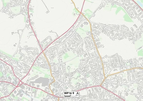 Kirklees WF16 9 Map