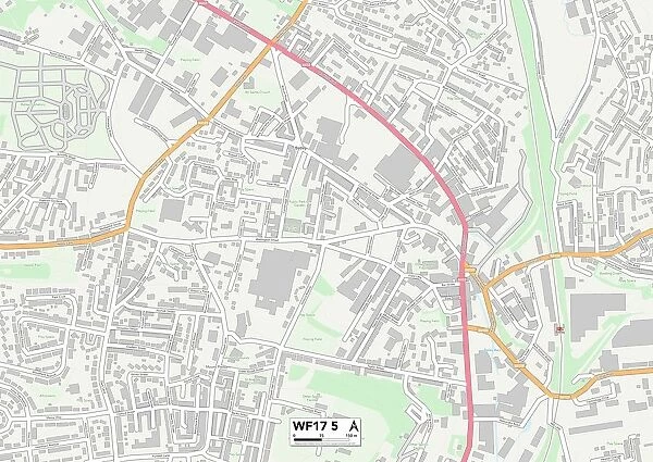 Kirklees WF17 5 Map